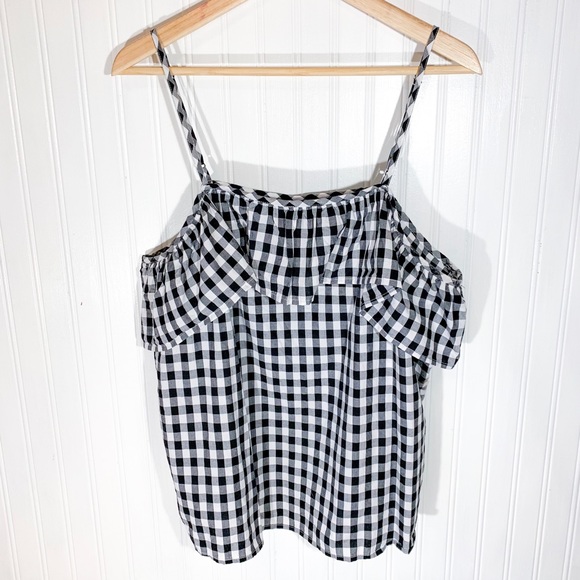 a new day Tops - Gingham Ruffle Top